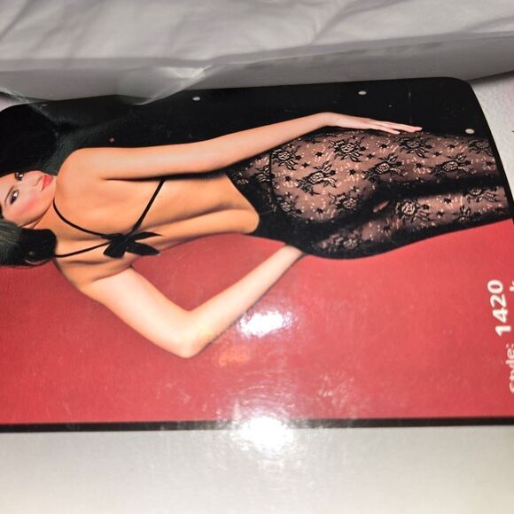 Music Legs Black Lace Bodystocking new - Picture 9 of 10